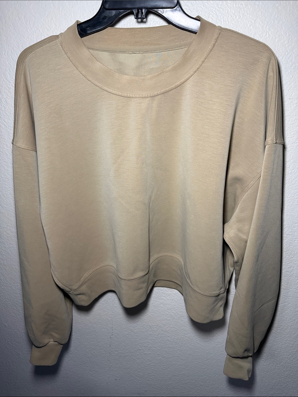 lululemon athletica Cropped Crewneck Sweatshirt - Sand